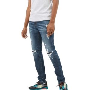American Eagle Distressed Athletic Skinny Denim Jeans Size 30 x 34